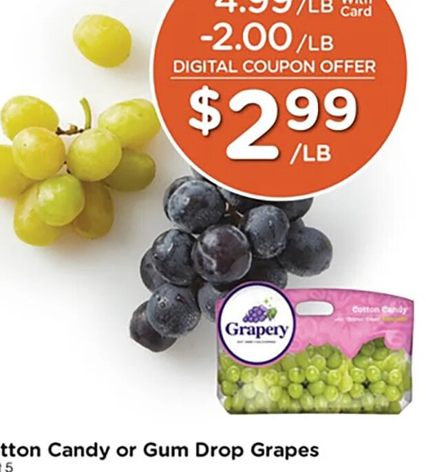 Cotton Candy or Gum Drop Grapes