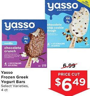 Yasso Frozen Greek Yogurt Bars