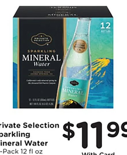 Private Selection Sparkling Mineral Water