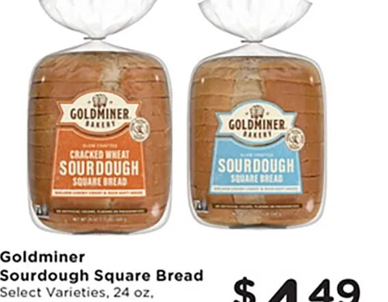 Goldminer Sourdough Square Bread