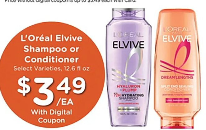 L'Oréal Elvive Shampoo or Conditioner