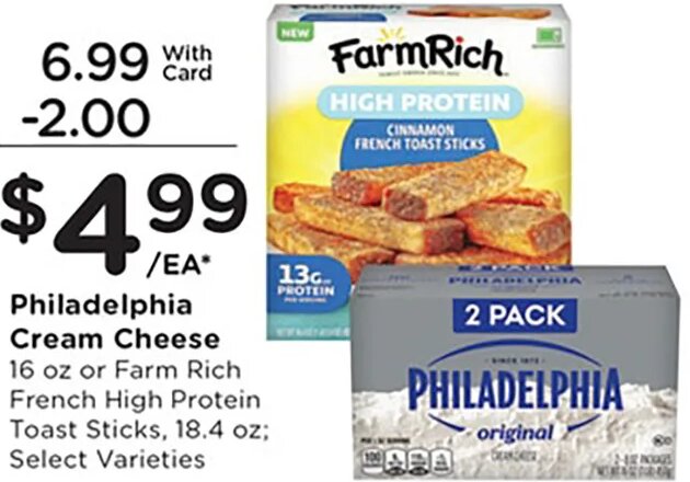 Philadelphia Cream Cheese / Farm Rich at Mariano's