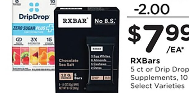 RXBars or Drip Drop