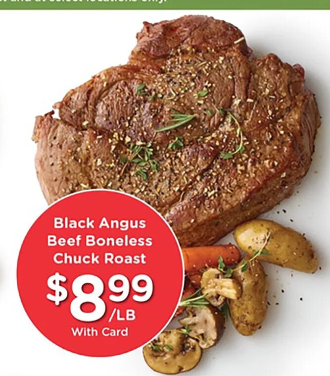 Black Angus Beef Boneless Chuck Roast at Mariano's
