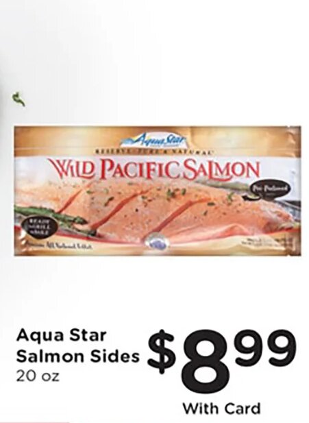Aqua Star Salmon Sides at Mariano's