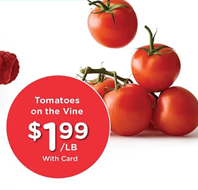 Tomatoes on the Vine at Mariano's
