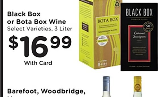Black Box or Bota Box Wine at Mariano's