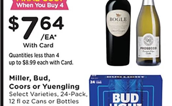 Bogle Wines or 90+ Cellars Prosecco at Mariano's