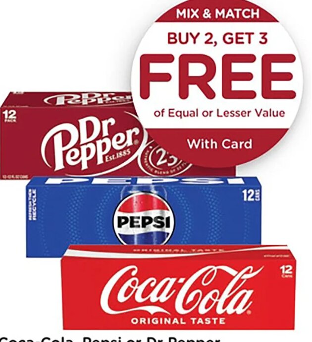 Coca-Cola, Pepsi or Dr Pepper