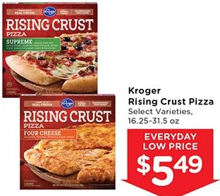 Kroger Rising Crust Pizza at Mariano's