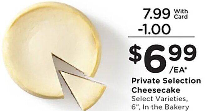Private Selection Cheesecake