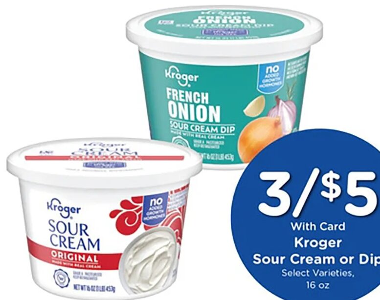 Kroger Sour Cream or Dip