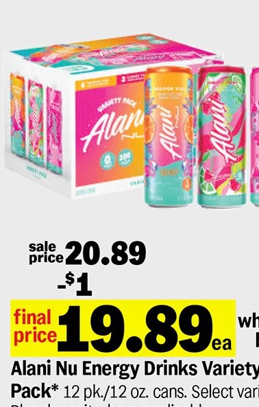 Alani Nu Energy Drinks Variety Pack at Meijer