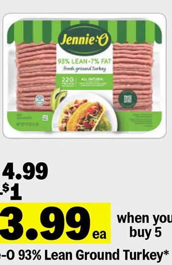 Jennie-O 93% Lean Ground Turkey at Meijer