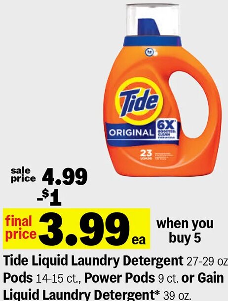 Tide Liquid Laundry Detergent at Meijer