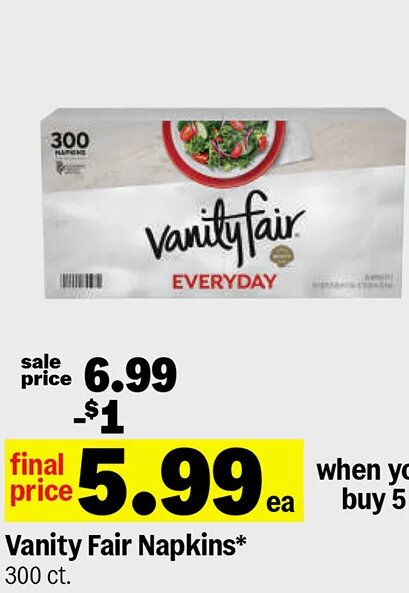 Vanity Fair Napkins