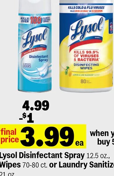 Lysol Disinfectant Spray at Meijer