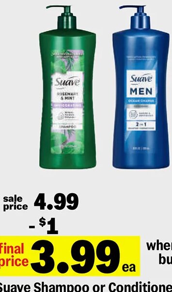 Suave Shampoo or Conditioner
