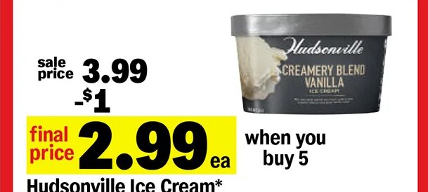 Hudsonville Ice Cream at Meijer