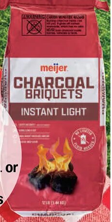 Meijer Original or Instant Light Charcoal Briquets