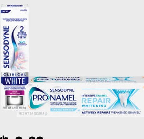 Sensodyne or Pronamel Toothpaste
