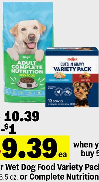 Meijer Wet Dog Food Variety Pack at Meijer