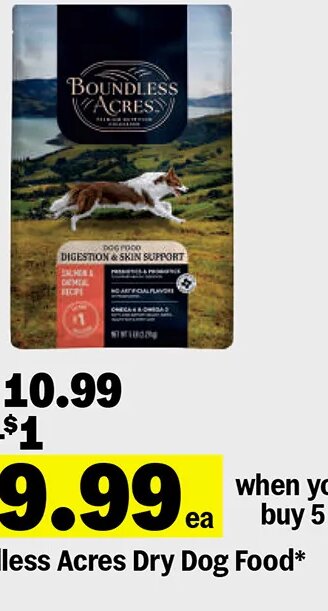 Boundless Acres Dry Dog Food* at Meijer