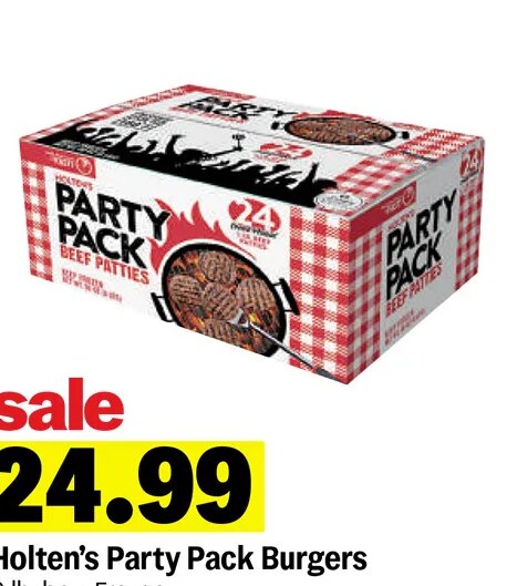 Holten's Party Pack Burgers