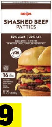 Meijer 1/4 Pound Beef Burgers