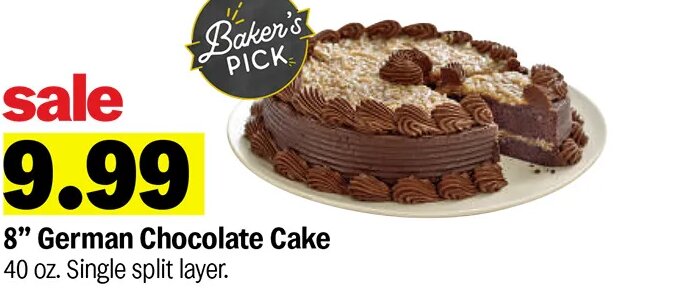 8” German Chocolate Cake