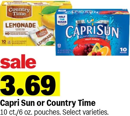 Capri Sun or Country Time at Meijer