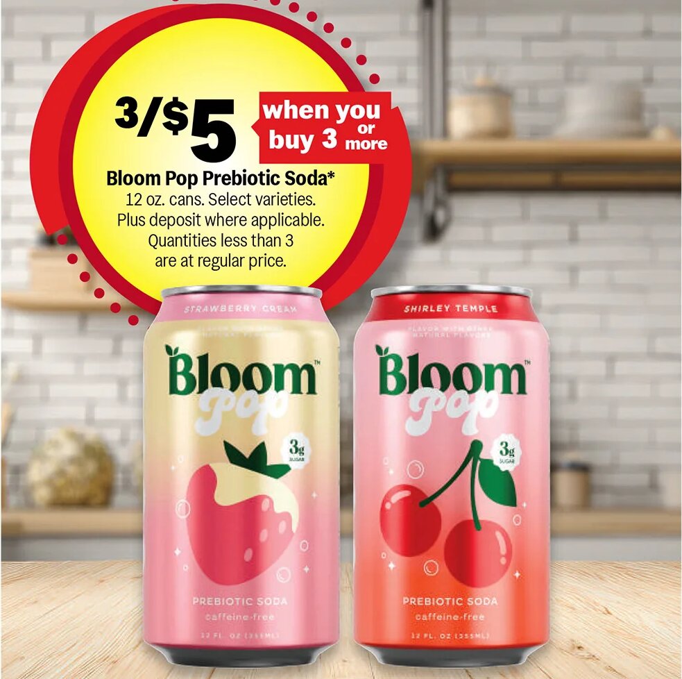 Bloom Pop Prebiotic Soda at Meijer