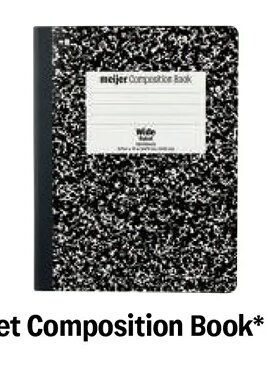 Meijer 100 Sheet Composition Book