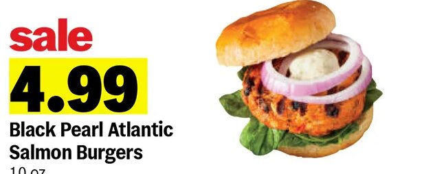 Black Pearl Atlantic Salmon Burgers at Meijer