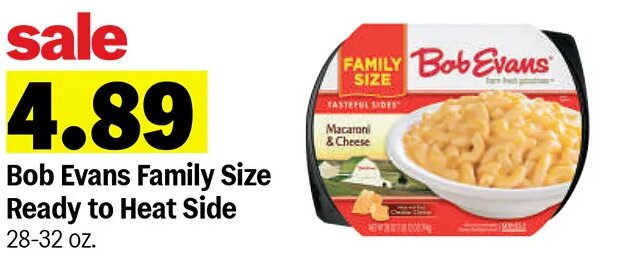 Bob Evans Family Size Ready to Heat Side
