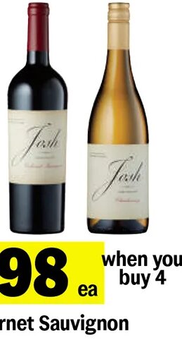 Josh Cellars Cabernet Sauvignon or Chardonnay*