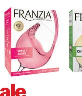 Franzia Sunset Blush or Crisp White Winetap* at Meijer