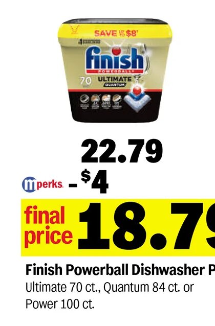 Finish Powerball Dishwasher Pods at Meijer