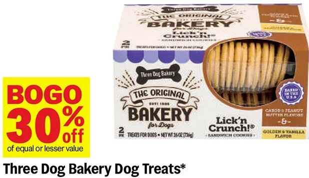 Three Dog Bakery Dog Treats
