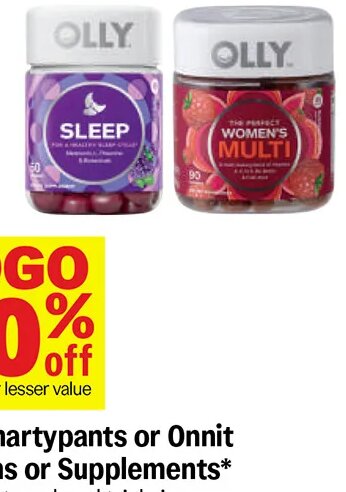 Olly, Smartypants or Onnit Vitamins or Supplements