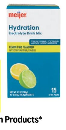 Meijer Hydration Products
