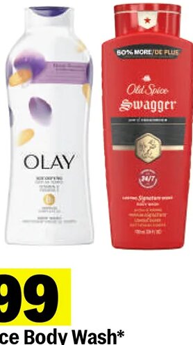 Olay or Old Spice Body Wash at Meijer