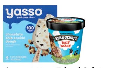 Ben and Jerry's Ice Cream, Talenti Gelato or Sorbetto or Yasso Frozen Yogurt Bars