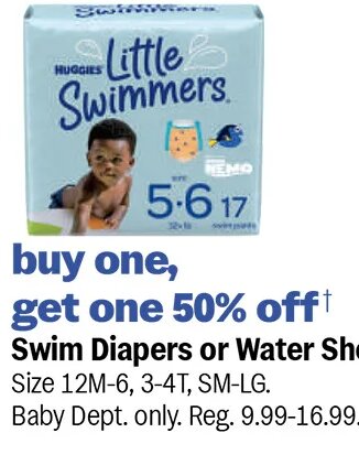 Swim Diapers or Water Shoes*