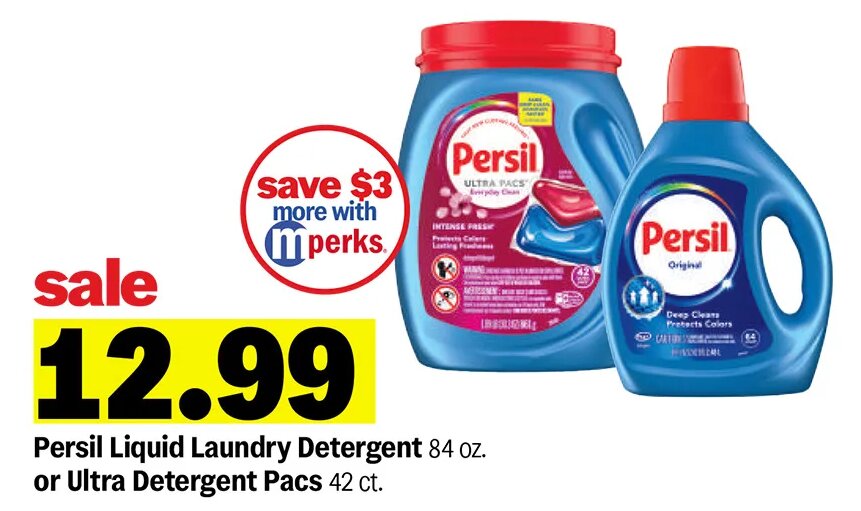 Persil Liquid Laundry Detergent or Ultra Detergent Pacs