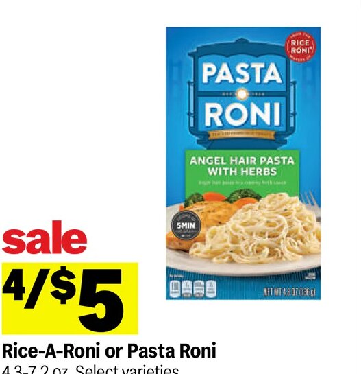 Rice-A-Roni or Pasta Roni at Meijer