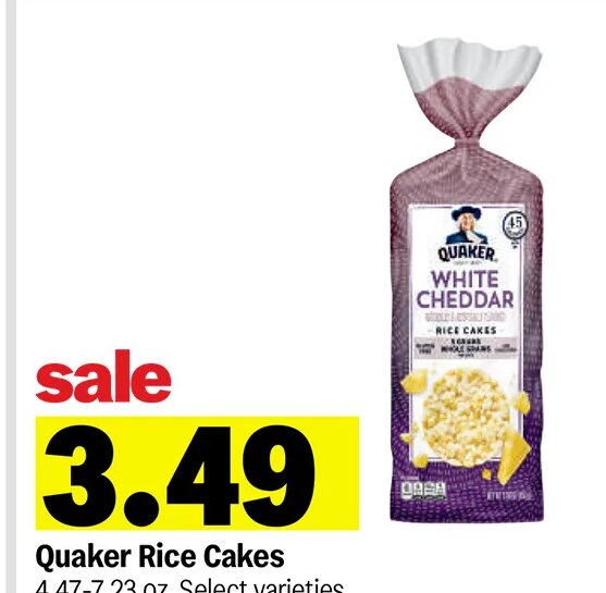 Quaker Rice Cakes at Meijer