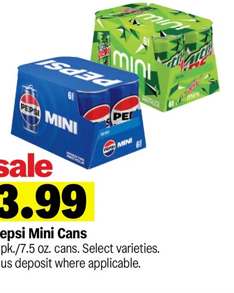 Pepsi Mini Cans at Meijer