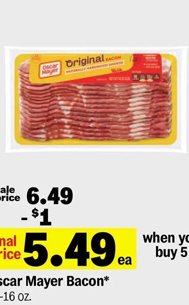 Oscar Mayer Bacon at Meijer