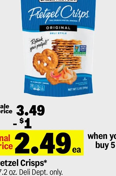 Pretzel Crisps at Meijer